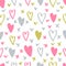 Hearts seamless vector pattern