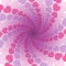 Hearts Spirale Background Love Pattern Pink Purple Rosy