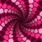 Hearts Spirale Love Pattern Pink Background