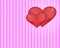 Hearts stripes background