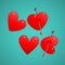 Hearts symbol letters write love