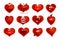 Hearts symbols.