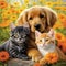 Heartwarming display of friendship and love among domestic animals