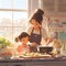 Heartwarming Mother-Daughter Cooking Moment