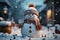 A heartwarming snowman, a symbol of joy for New Year