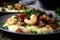 Hearty and Delicious Shrimp and Grits with a Sausage and Bacon Twist