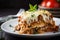 Hearty Eggplant Parmesan Casserole with a Rich and Creamy Tomato Sauce Topped with Melted Cheese