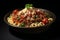 Hearty Pasta meat vegetables. Generate Ai