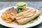 Hearty plate of flavorful Mexican cooking