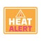 Heat alert banner