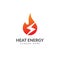 Heat energy logo design