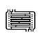 heat exchange apparatus engineer line icon vector illustration