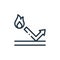 heat icon vector from fabric features concept. Thin line illustration of heat editable stroke. heat linear sign for use on web and