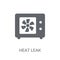 heat leak icon. Trendy heat leak logo concept on white background from Smarthome collection