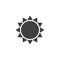 Heat mode button vector icon