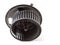 Heater fan - spare part and element of car air conditioning system on white isolated background. Auto service industry. Spare