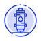 Heater, Water, Heat, Hot, Gas, Geyser Blue Dotted Line Line Icon