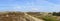 Heath and dunes landscape at North Sea island Sylt