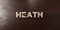 Heath - grungy wooden headline on Maple - 3D rendered royalty free stock image