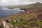 Heather rocks on the irish coast