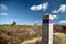 Heather trail near Studland beach on Dorset coast