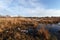 Heathland and pond in the Coquibus hill