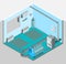 Heating Cooling System Interior Isometric Template