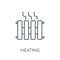 Heating linear icon. Modern outline Heating logo concept on whit