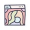 heating sitemap color vector doodle simple icon