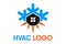 Heating, ventilation, and air conditioning (HVAC) Logo design