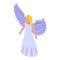 Heaven angel icon, isometric style