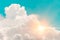 Heaven cloud sky fantasy blue big cloud sunshine sunny bright for future wealth fortune day nature background