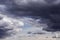 Heaven, Epic Dramatic Storm sky, dark grey cumulus clouds background texture, thunderstorm, tornado