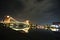 Heaven`s Gate Bridge in Fugan Canal Park of Toyama City.