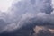 Heaven, Storm sky, dark grey blue cumulus cloud close up background texture, thunderstorm