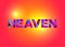 Heaven Theme Word Art Illustration