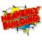 Heavenly Building - Comic book style words.
