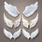 Heavenly Elegance: Realistic 3D White Angel Wings Set for Masquerade, Festival, and Carnival Costume