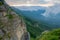 Heavenly Horizons: Green Mountains Silhouetted Against the Blue