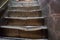 Heavily worn steps of a stairs in Church o a Holy Sepulchre