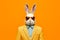 Heavy Bunny Anthropomorphic Bright Colors Trendy Coo, Generative AI