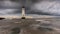 Heavy cloudy lie over New Brighton Lighthouse