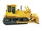 Heavy crawler bulldozer isolated