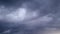 Heavy grey and blue overcast clouds bg for weather forecast - abstract 3D rendering