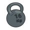 Heavy iron kettlebell