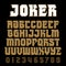 Heavy metal alphabet. Brutal font.