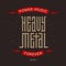 Heavy metal - brutal font for labels, headlines or music posters. Cool t-shirt print. Vertical orientation