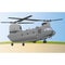 Heavy military transport aircraft on landing. Vector illustration.