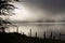 Heavy morning mist at Lake Elementaita
