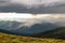 Heavy rain and gale over the mountains.